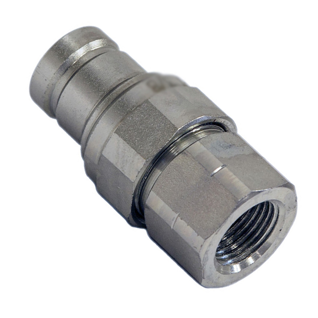 Buyers FM0606 - 3/8 Inch Male Flush-Face Coupler With 3/8 Inch NPT Port