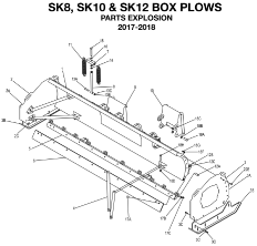Diagram 2 BOSS SK Series Box Plow Parts